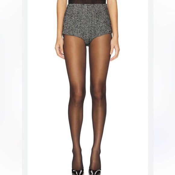 NWT Ser.O.Ya Ellery Wool Hot Short in Charcoal & Grey Revolve XS - Picture 1 of 13
